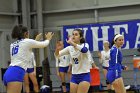 Volleyball vs Emerson  Wheaton College Women's Volleyball vs Emerson College. - Photo by Keith Nordstrom : Wheaton, Volleyball, VB2019